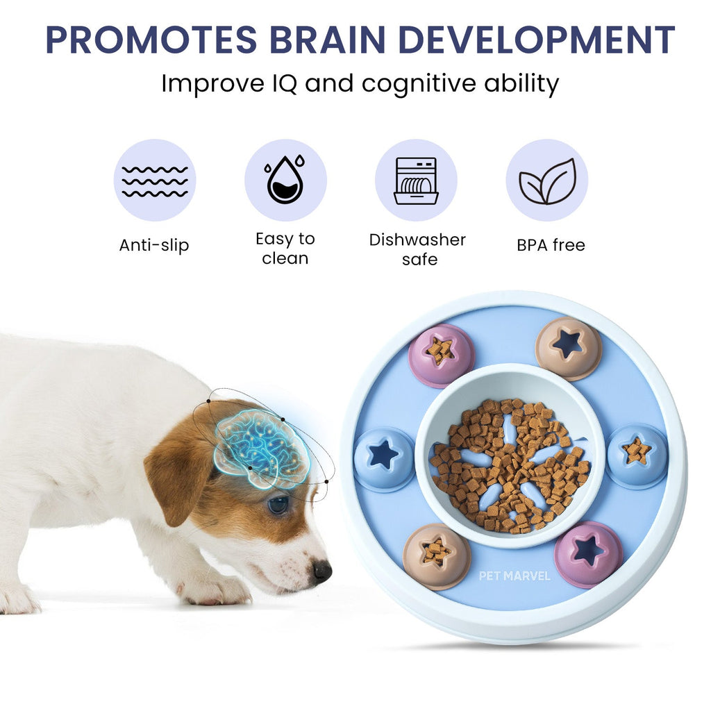 Interactive Puzzle Game Dog Toy, Levels 1 to 3