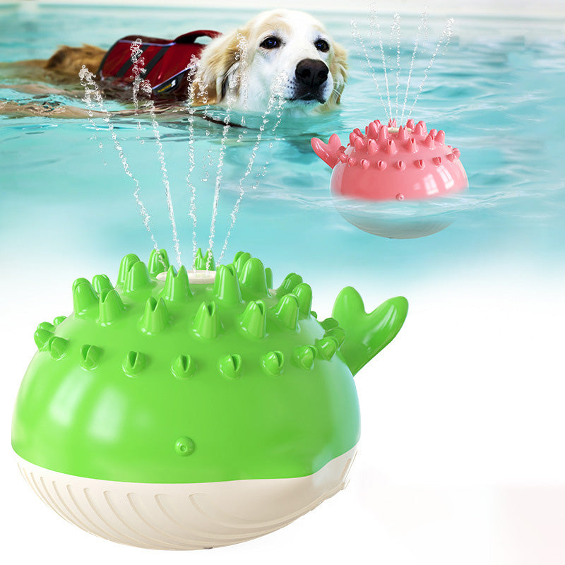 Floating Water Spray Dog Toy for Pools and Baths