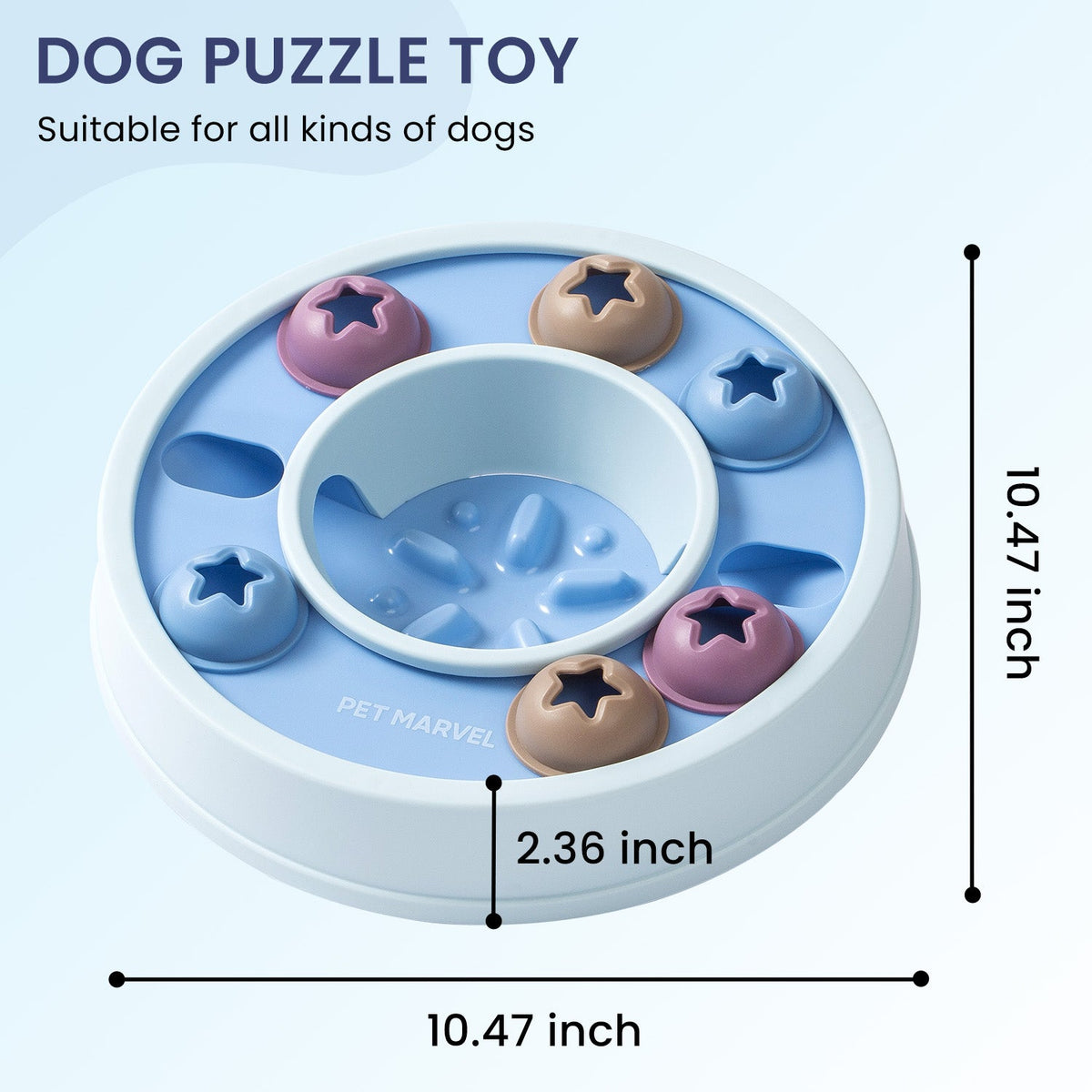 Interactive Puzzle Game Dog Toy, Levels 1 to 3