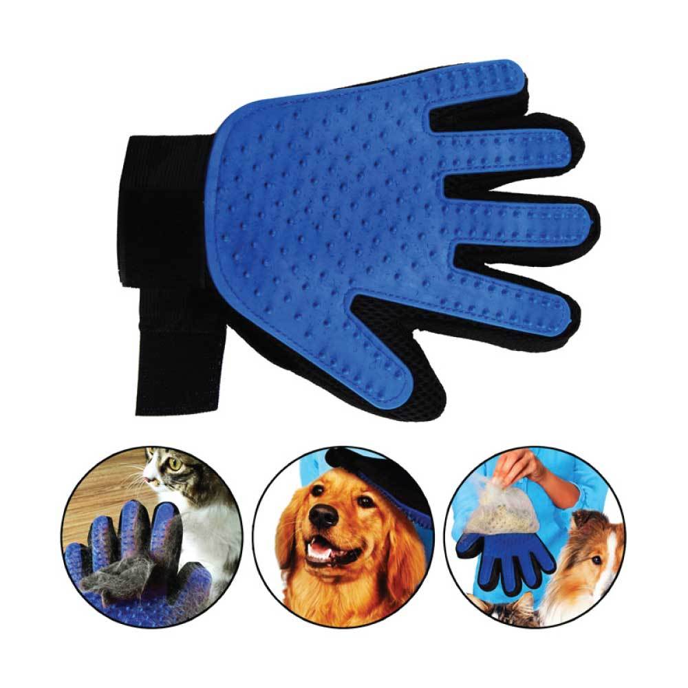 Deshedding and Massage Glove With 180 Silicone Tips