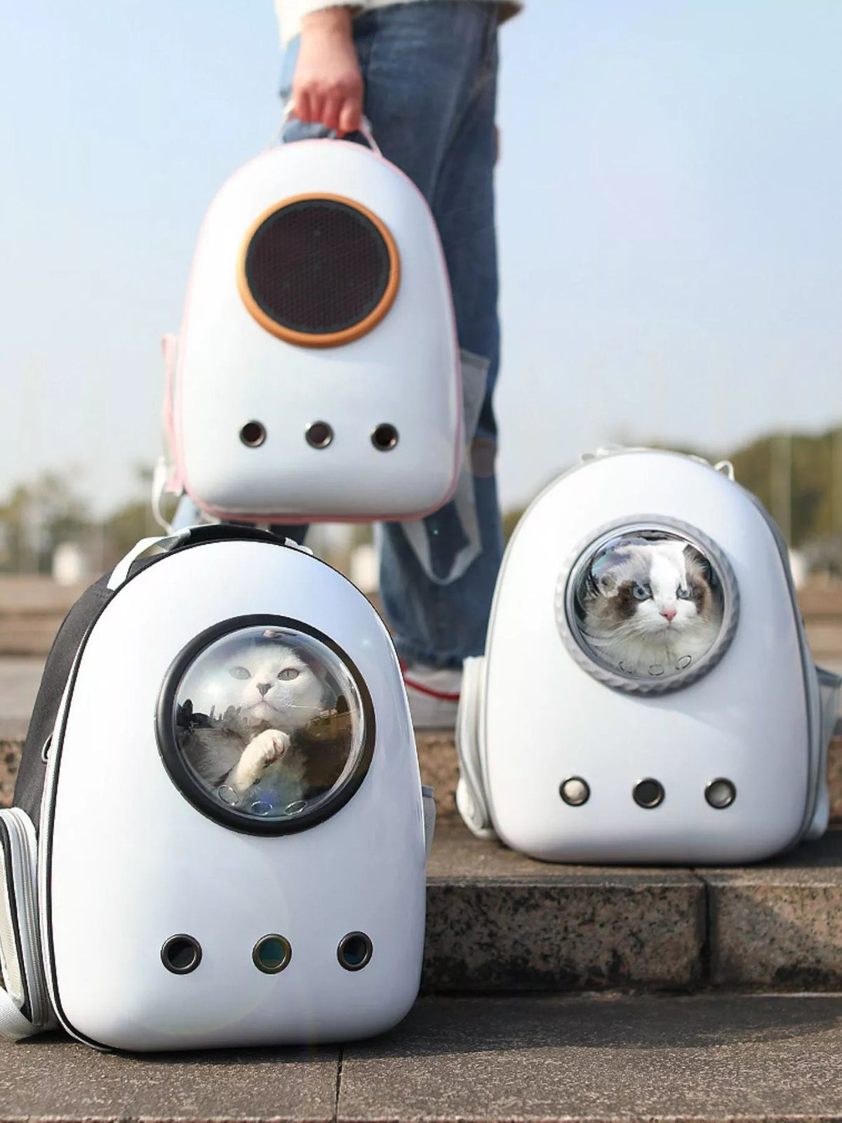 Space Capsule Pet Carrier Backpack With Clear Dome
