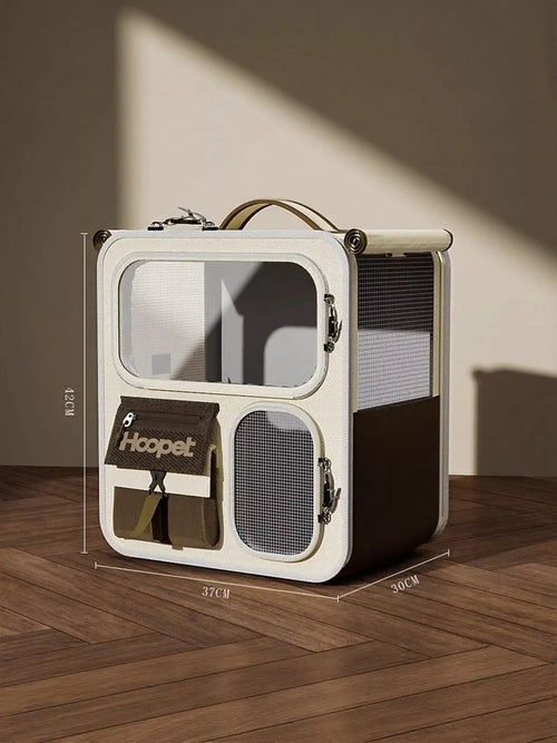 Rolling Pet Carrier Backpack With Telescopic Handle