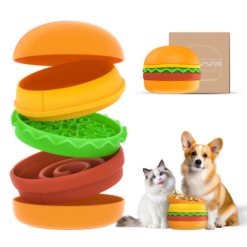 5 in 1 Stacking Pet Bowl Set With Slow Feeder and Lick Mat