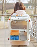 Rolling Pet Carrier Backpack With Telescopic Handle