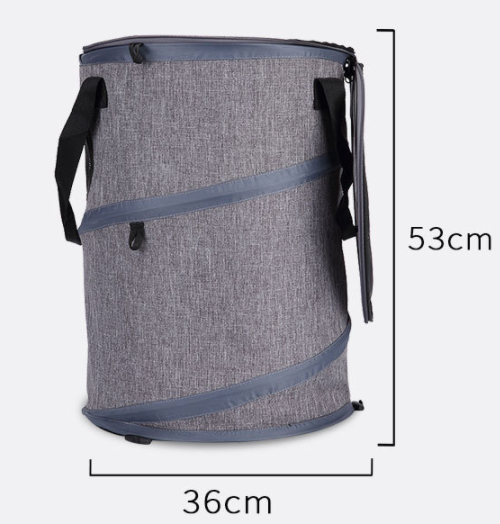Foldable Cat Carrier Bag With Skylight, Grey
