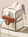 Breathable Pet Carrier Backpack With Front Flip Panel