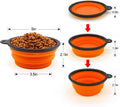 Collapsible Travel Dog Bowl, 12 oz, Set of 5, Orange