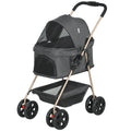 3 in 1 Pet Stroller With Detachable Carrier, Grey