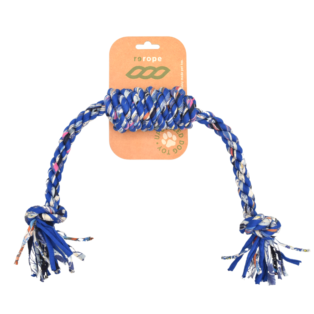 ReRope Barrel Knot Upcycled Rope Dog Toy