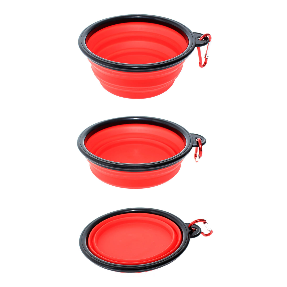 Collapsible Silicone Dog Bowl, 350 ml, Five Colours