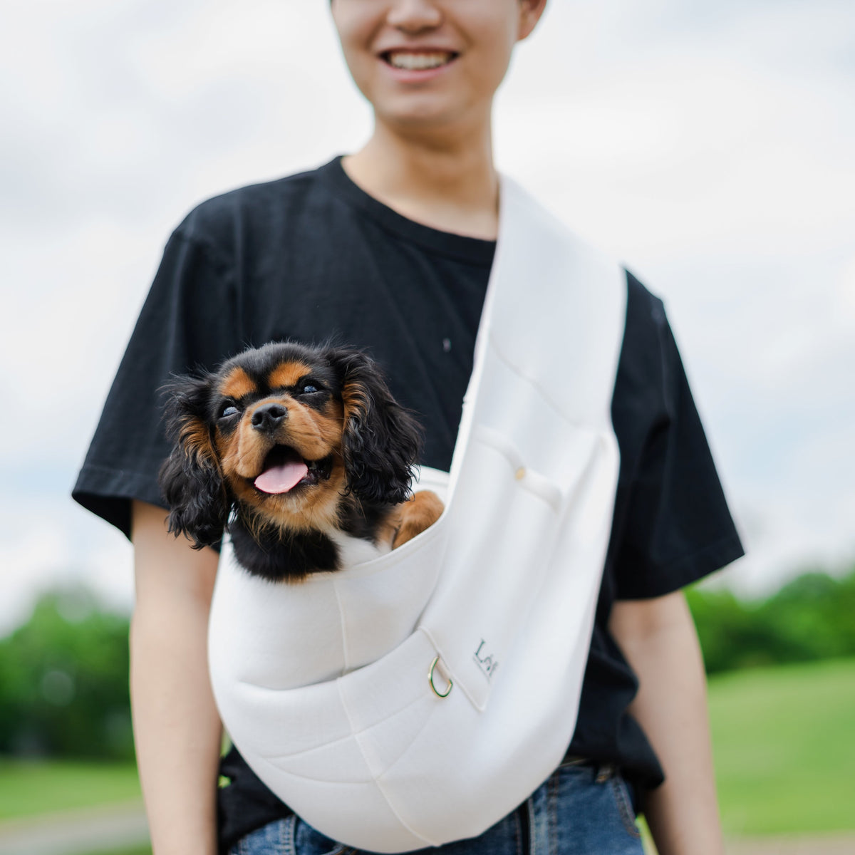 Neoprene Pet Sling Carrier With Pocket, Up to 15 lb
