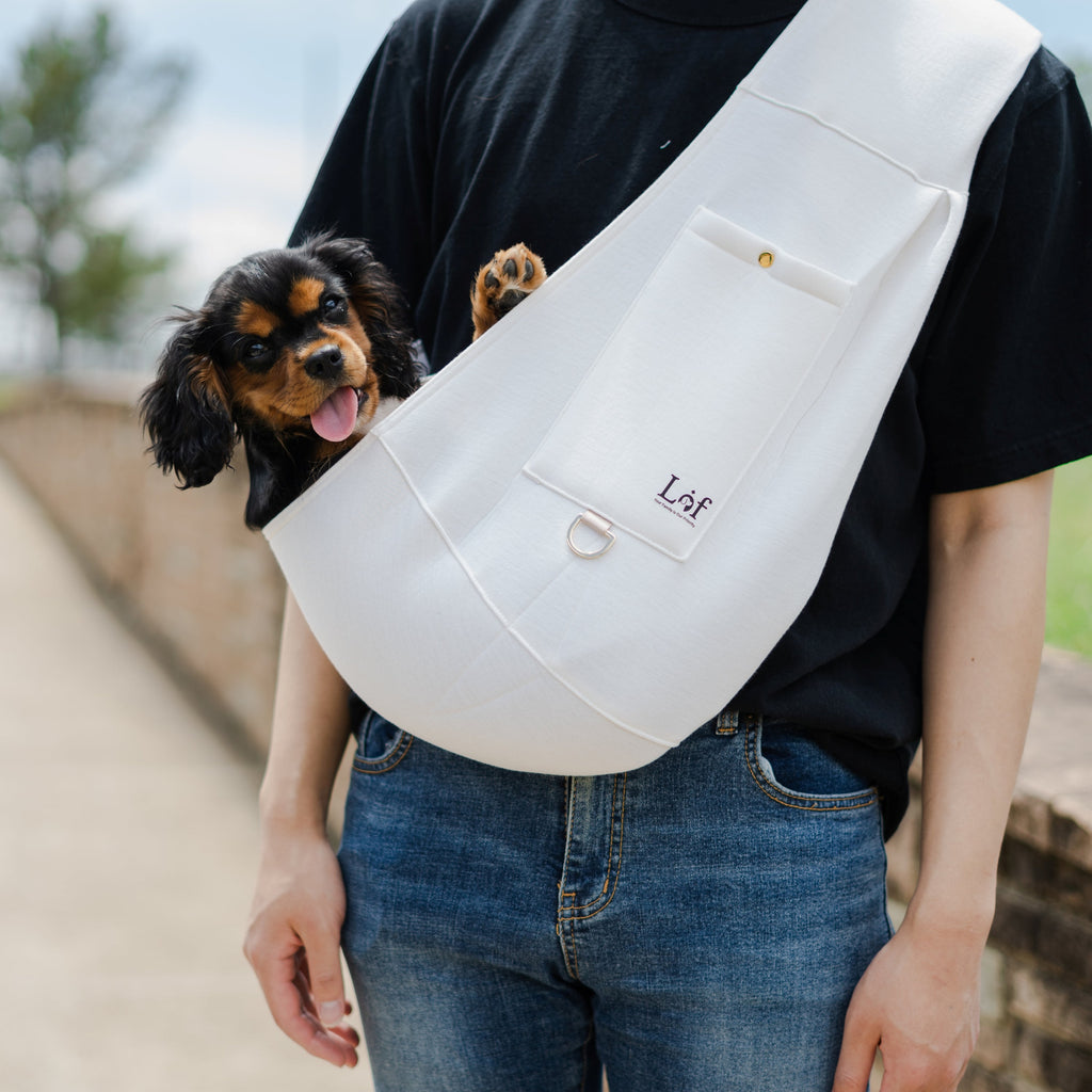 Neoprene Pet Sling Carrier With Pocket, Up to 15 lb