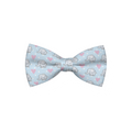 Elephant Print Blue Dog Bow Tie