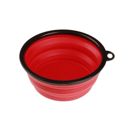 Collapsible Silicone Dog Bowl, 350 ml, Five Colours
