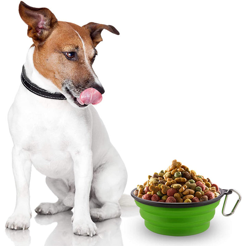 Collapsible Silicone Dog Bowl, 350 ml, Five Colours
