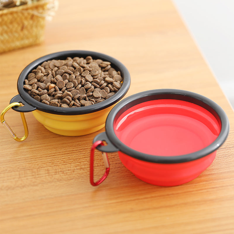 Collapsible Silicone Dog Bowl, 350 ml, Five Colours