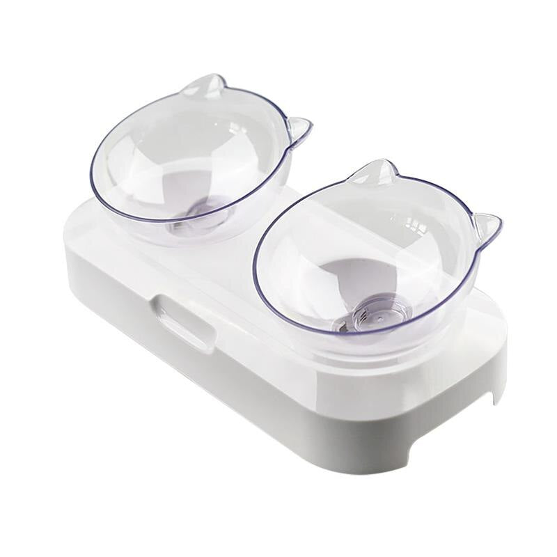 Non Slip Plastic Pet Bowl With 15 Degree Tilt