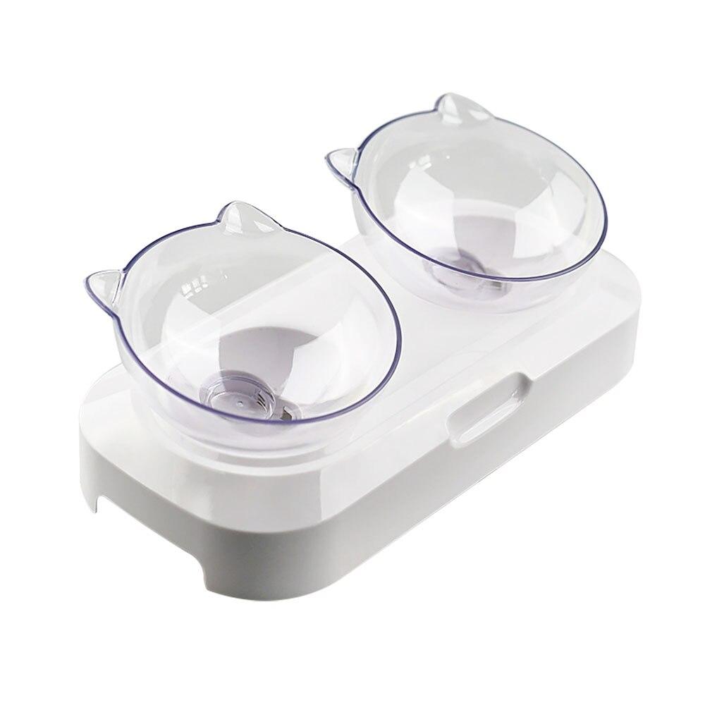 Non Slip Plastic Pet Bowl With 15 Degree Tilt