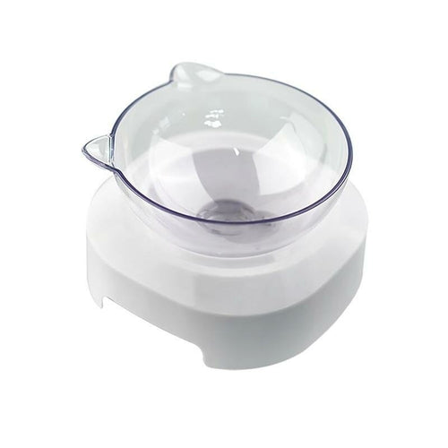 Non Slip Plastic Pet Bowl With 15 Degree Tilt
