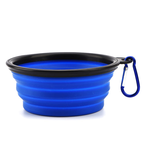 Collapsible Silicone Dog Bowl, 350 ml, Five Colours