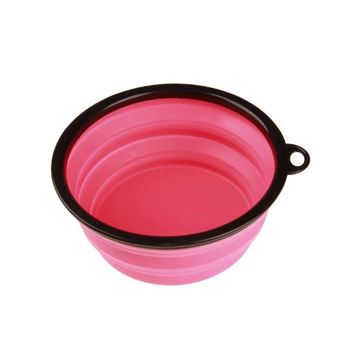Collapsible Silicone Dog Bowl, 350 ml, Five Colours
