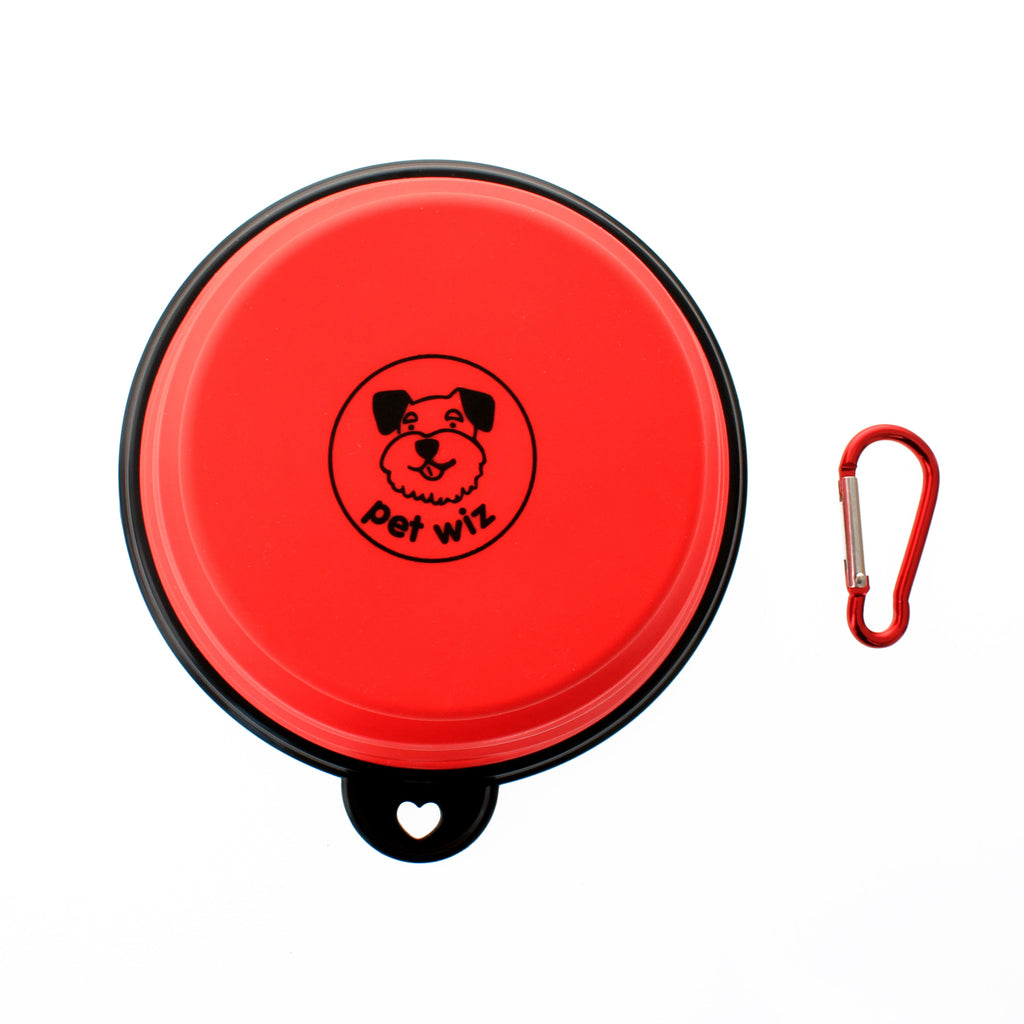 Collapsible Silicone Dog Bowl, 350 ml, Five Colours