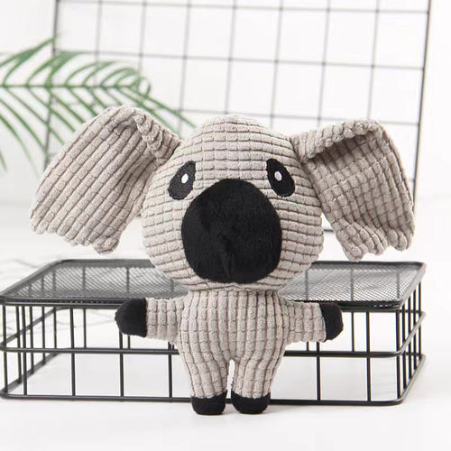 Bite Resistant Plush Duck Dog Toy With Squeaker