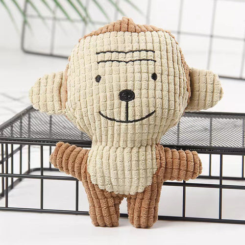 Bite Resistant Plush Duck Dog Toy With Squeaker