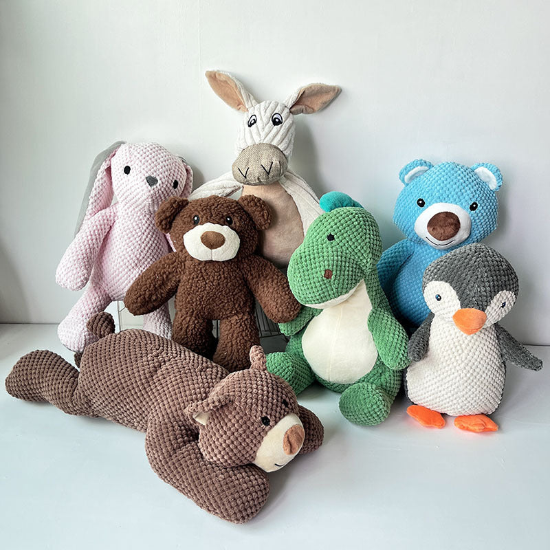 Plush Squeaky Dog Toy, Choice of Animal Characters