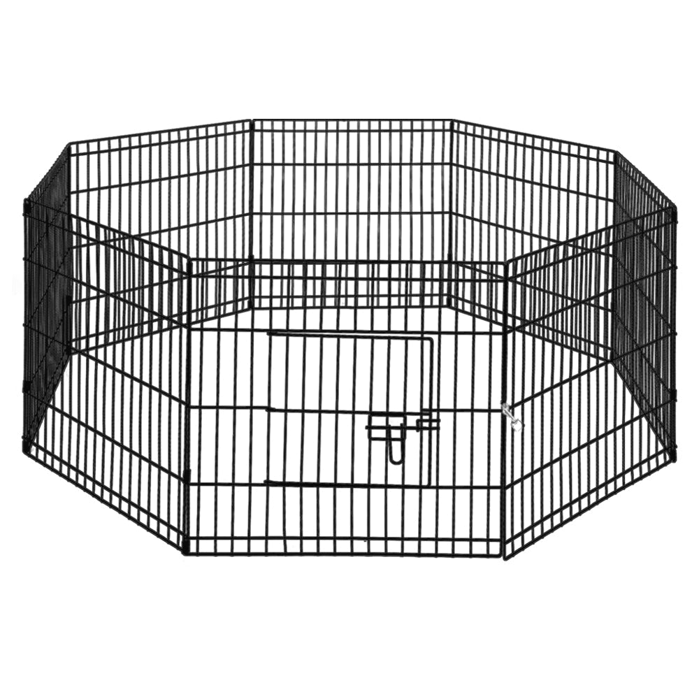 Foldable Pet Playpen, 24 In High, Two Eight Panel Sets