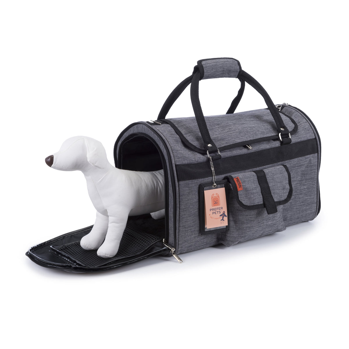 Hideaway Duffel Pet Carrier With Sound Barrier, Standard