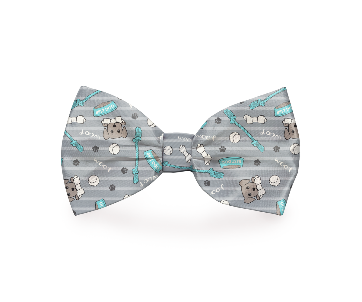 Puppy Favorites Print Dog Bow Tie
