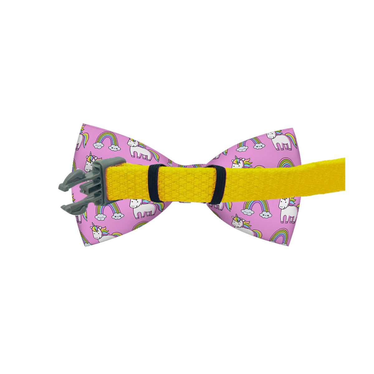 Unicorn Rainbow Print Dog Bow Tie