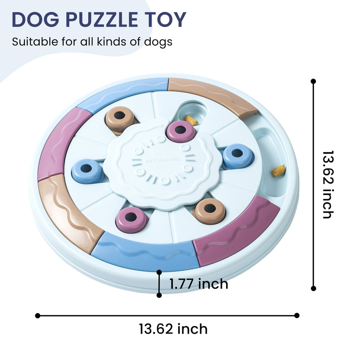 Interactive Puzzle Game Dog Toy, Levels 1 to 3
