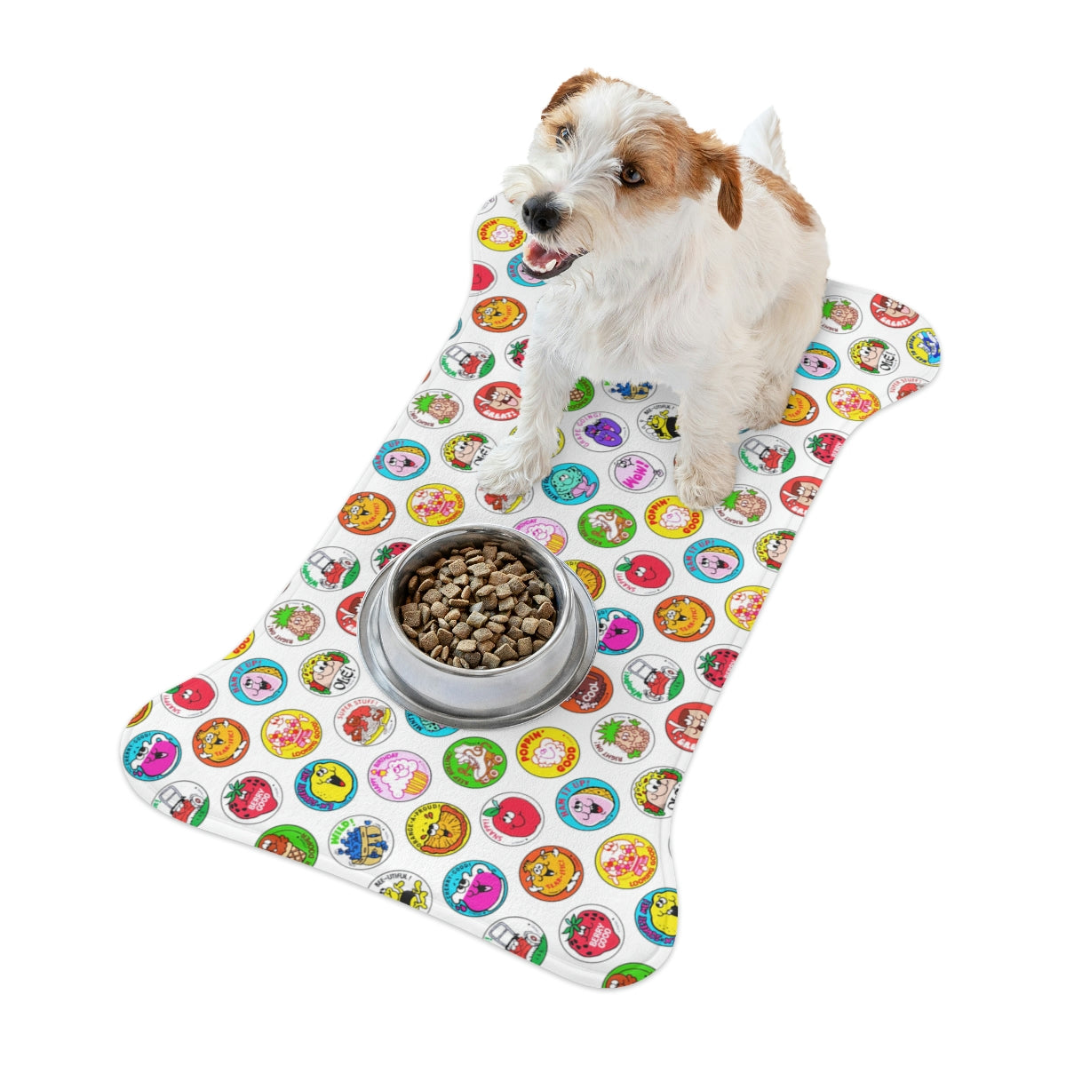 Personalized Pet Feeding Mat, Bone or Fish Shape