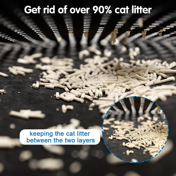 Double Layer Cat Litter Trapping Mat, Soft EVA