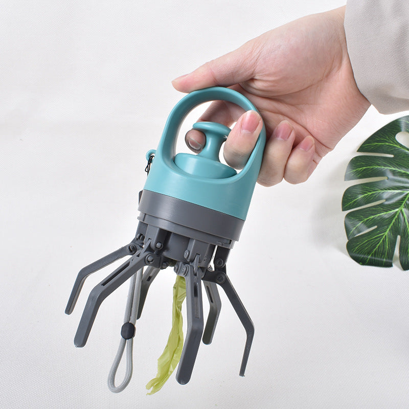 Dog Poop Scooper With Bag Holder and Claw Grip