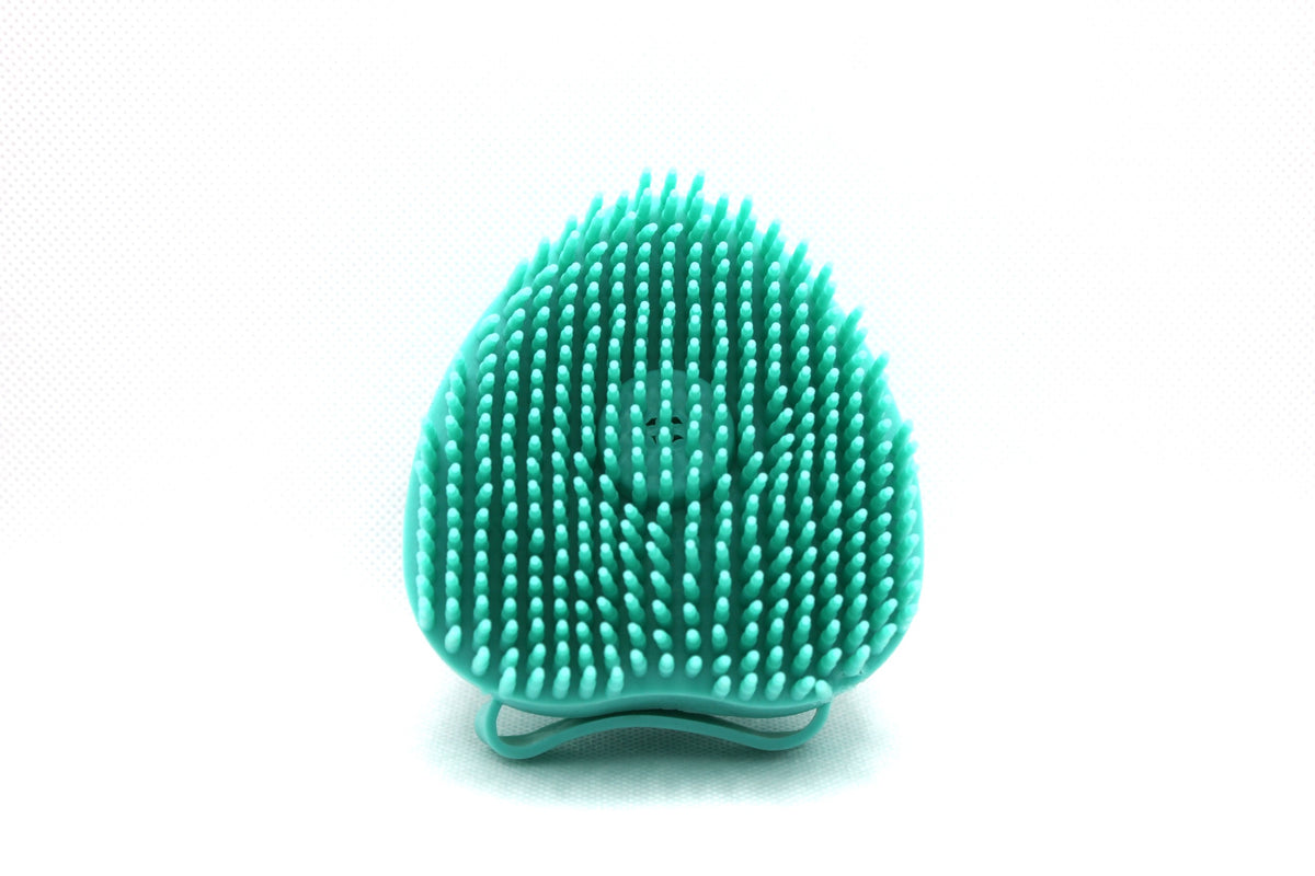 BrushPro Silicone Bath Brush With Shampoo Dispenser
