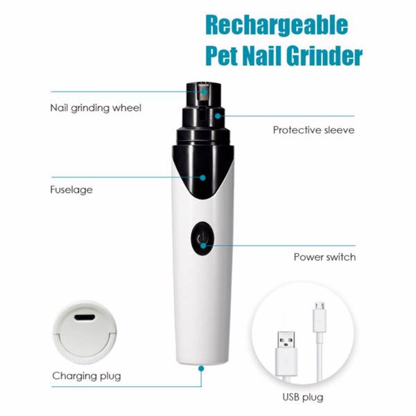 Rechargeable Dog Nail Grinder With Diamond Bit