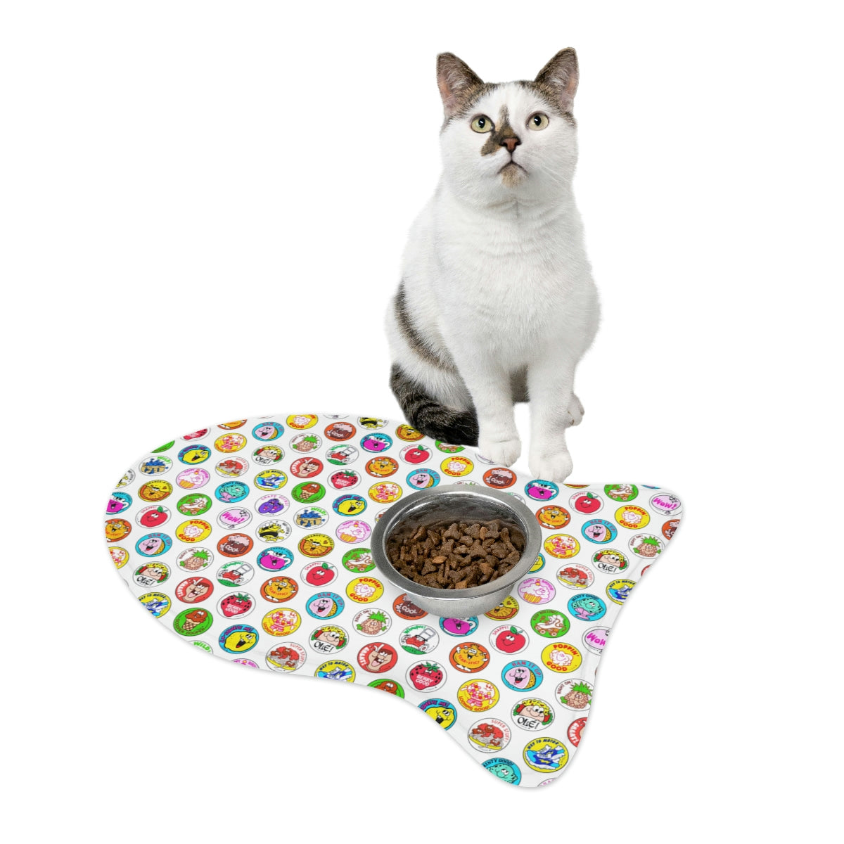 Personalized Pet Feeding Mat, Bone or Fish Shape