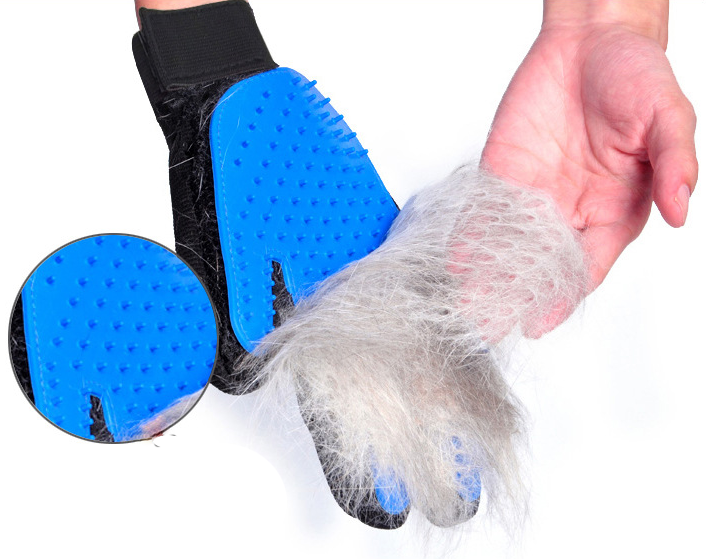 Pet Grooming Glove With 259 Silicone Tips, Right Hand
