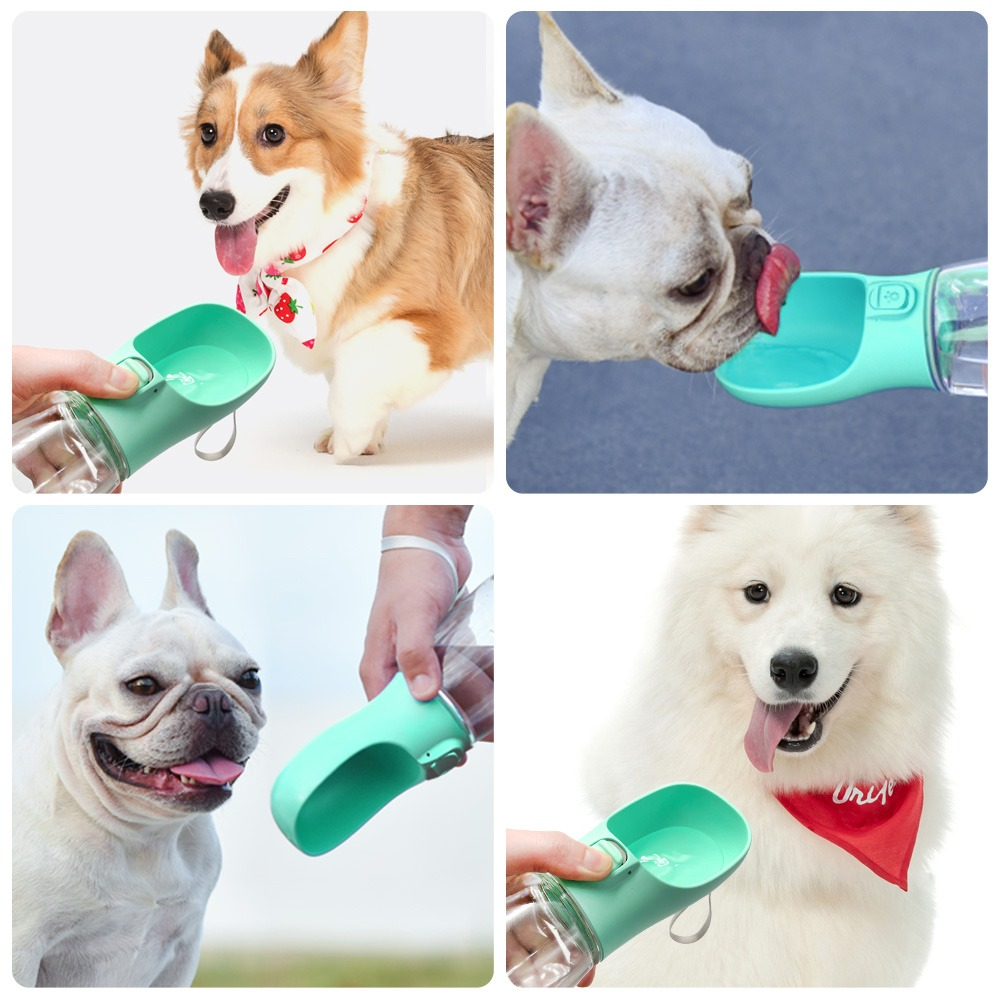 Travel Water Bottle and Bowl for Dogs, 350 or 550 ml