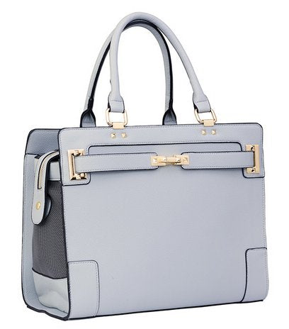 Grey Vegan Leather Pet Carrier Bag, Up to 13 lb