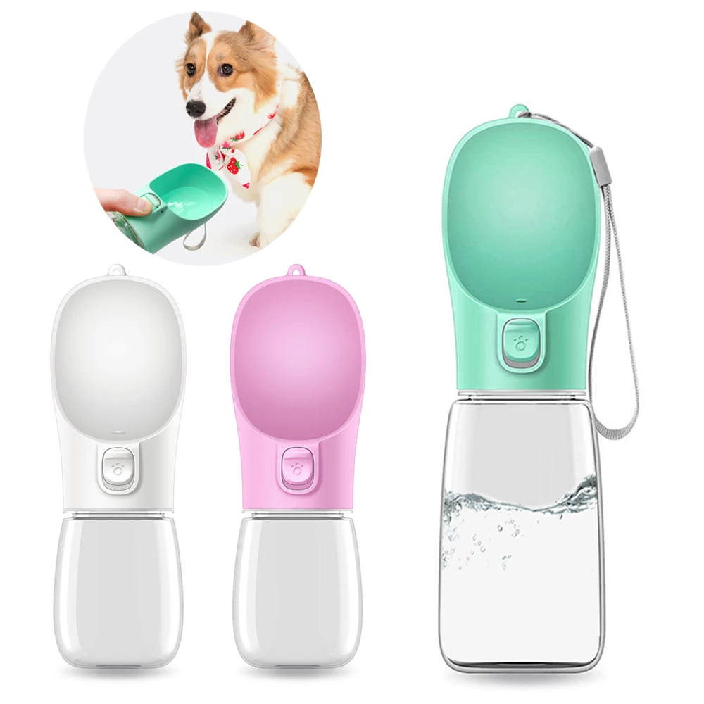Travel Water Bottle and Bowl for Dogs, 350 or 550 ml