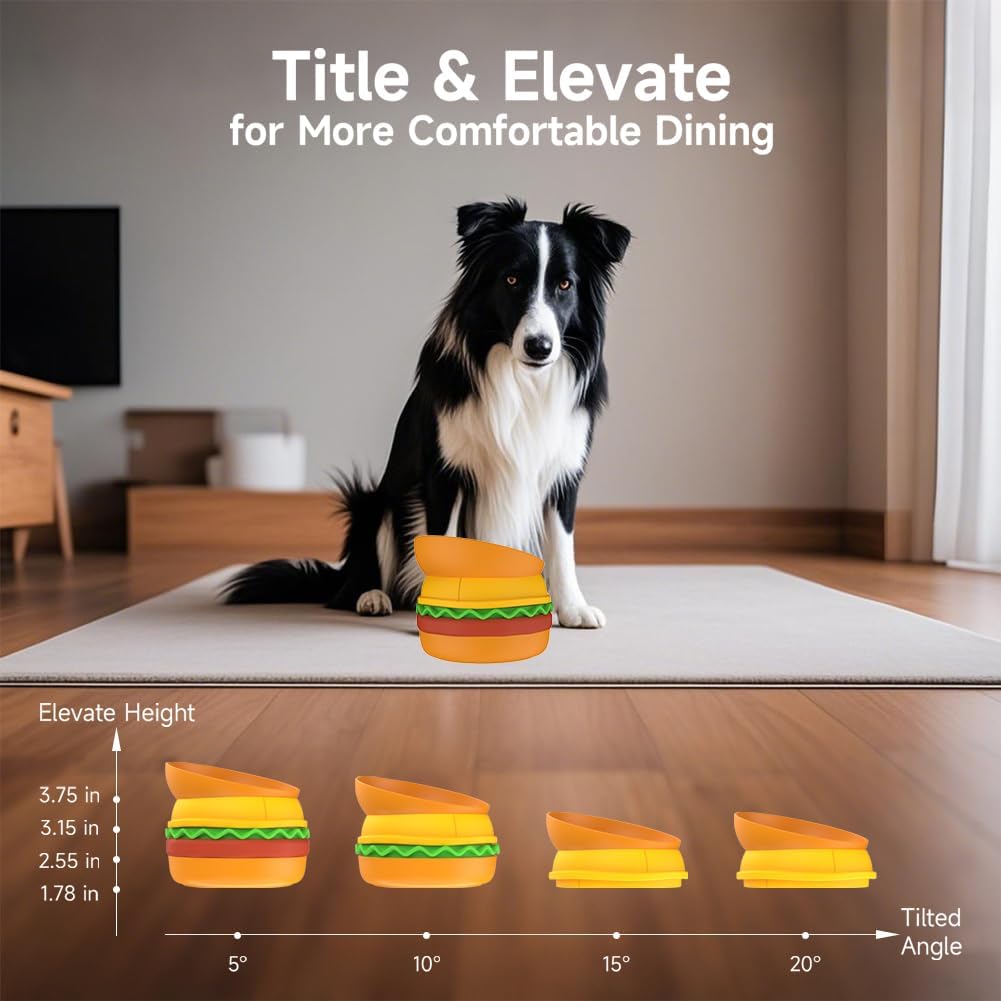 5 in 1 Stacking Pet Bowl Set With Slow Feeder and Lick Mat
