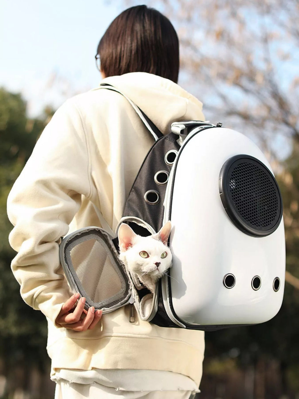 Space Capsule Pet Carrier Backpack With Clear Dome