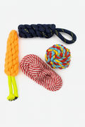 Rope Chew and Teething Toy Set for Puppies, Four Pieces