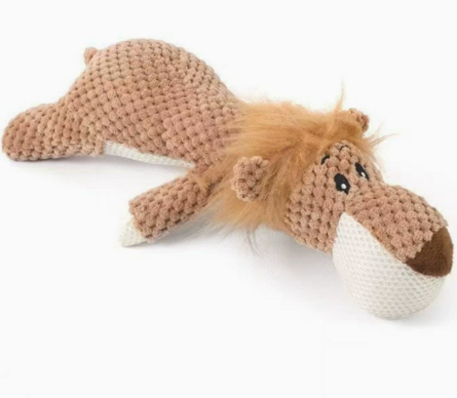 Bite Resistant Plush Duck Dog Toy With Squeaker