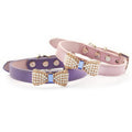 Pearl and Rhinestone Princess Dog Collar, Pink or Purple
