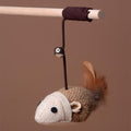 Feather Teaser Wand Cat Toy With Mouse and Ball, 40 cm
